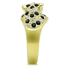 Load image into Gallery viewer, Womens Gold Jaguar Ring 316L Stainless Steel Anillo Color Oro Para Mujer Ninas Acero Inoxidable with Top Grade Crystal in Multi Color Bilha - Jewelry Store by Erik Rayo
