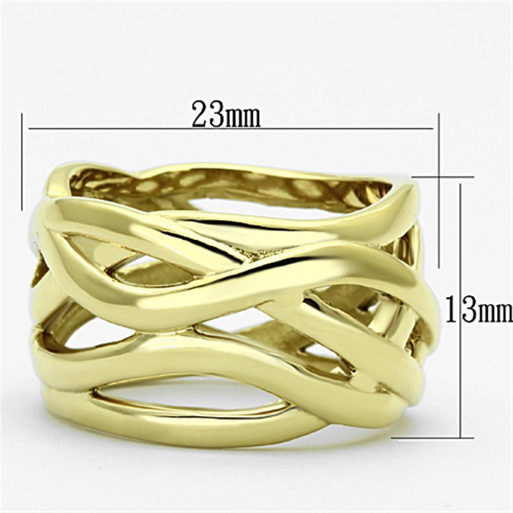 Womens Gold Ring 316L Stainless Steel Anillo Color Oro Para Mujer Ninas Acero Inoxidable Keturah - Jewelry Store by Erik Rayo