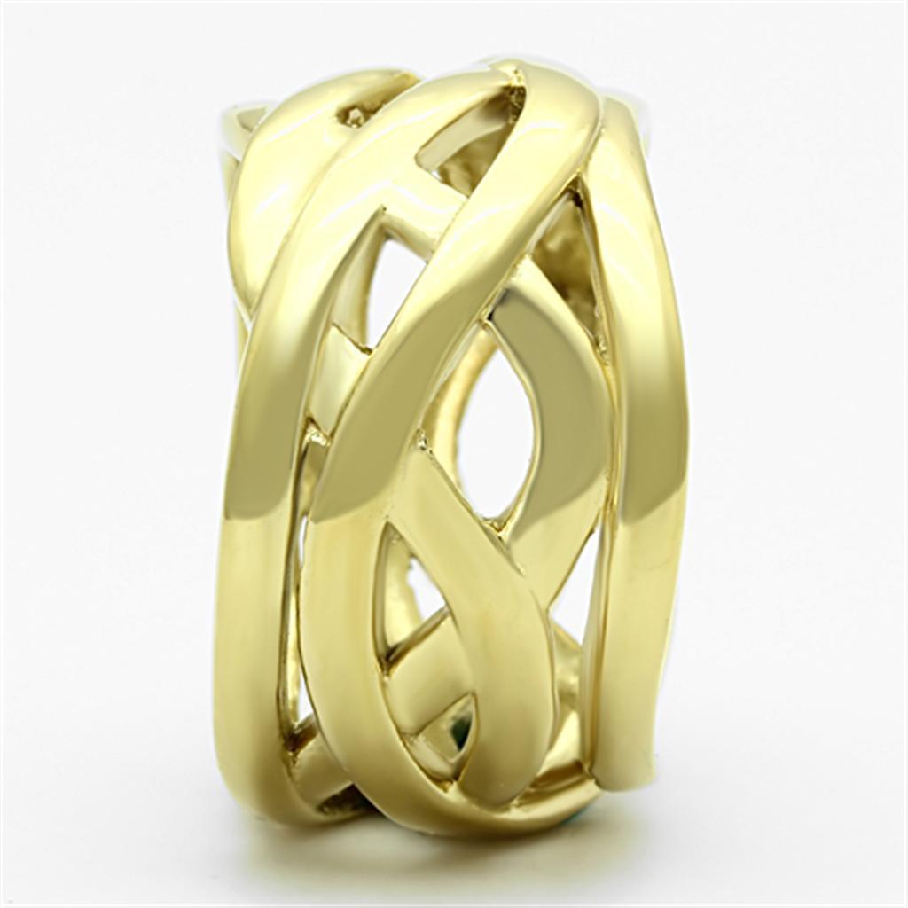 Womens Gold Ring 316L Stainless Steel Anillo Color Oro Para Mujer Ninas Acero Inoxidable Keturah - Jewelry Store by Erik Rayo