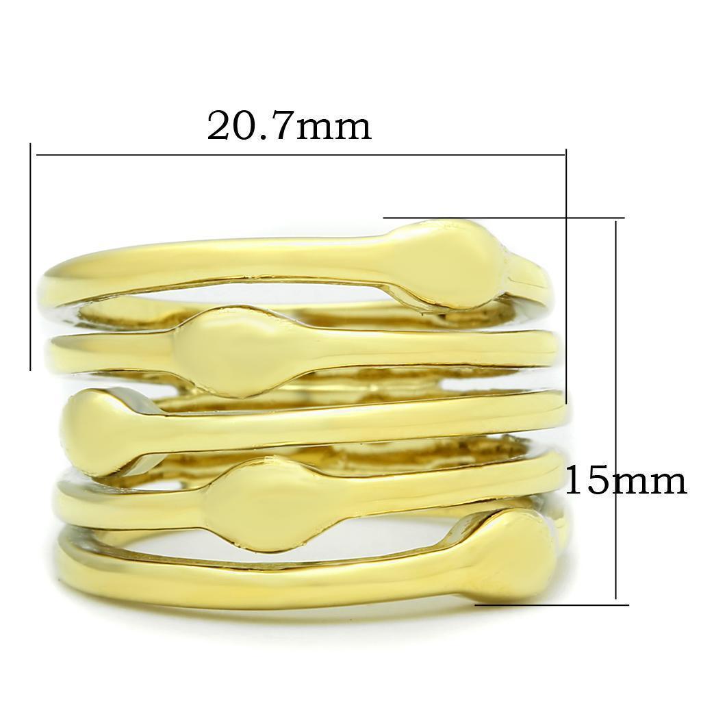Womens Gold Ring 316L Stainless Steel Anillo Color Oro Para Mujer Ninas Acero Inoxidable Mercy - Jewelry Store by Erik Rayo