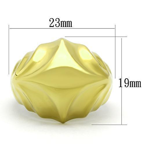 Womens Gold Ring 316L Stainless Steel Anillo Color Oro Para Mujer Ninas Acero Inoxidable Rachel - Jewelry Store by Erik Rayo