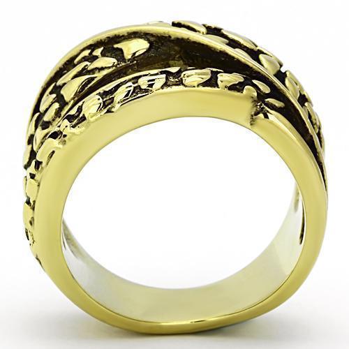 Womens Gold Ring 316L Stainless Steel Anillo Color Oro Para Mujer Ninas Acero Inoxidable Rebecca - Jewelry Store by Erik Rayo