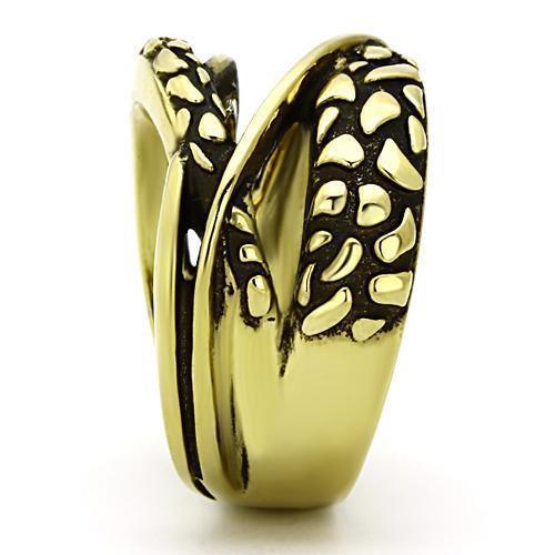 Womens Gold Ring 316L Stainless Steel Anillo Color Oro Para Mujer Ninas Acero Inoxidable Rebecca - Jewelry Store by Erik Rayo