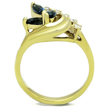 Load image into Gallery viewer, Womens Gold Ring 316L Stainless Steel Anillo Color Oro Para Mujer Ninas Acero Inoxidable with Top Grade Crystal in Montana Uriel - Jewelry Store by Erik Rayo
