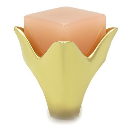 Gold Rings for Women Anillo Para Mujer Stainless Steel Ring Synthetic Stone in Light Rose Bellas - Jewelry Store by Erik Rayo