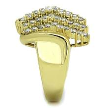 Load image into Gallery viewer, Gold Rings for Women Stainless Steel Anillo Color Oro Para Mujer Ninas Acero Inoxidable with AAA Grade CZ in Clear Ahinoam - Jewelry Store by Erik Rayo
