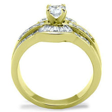 Load image into Gallery viewer, Gold Rings for Women Stainless Steel Anillo Color Oro Para Mujer Ninas Acero Inoxidable with AAA Grade CZ in Clear Milcah - Jewelry Store by Erik Rayo
