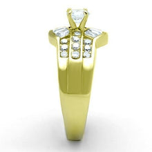 Load image into Gallery viewer, Gold Rings for Women Stainless Steel Anillo Color Oro Para Mujer Ninas Acero Inoxidable with AAA Grade CZ in Clear Milcah - Jewelry Store by Erik Rayo
