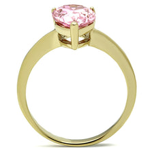 Load image into Gallery viewer, Gold Rings for Women Stainless Steel Anillo Color Oro Para Mujer Ninas Acero Inoxidable with AAA Grade CZ in Rose Anaiah - Jewelry Store by Erik Rayo
