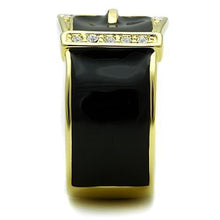 Load image into Gallery viewer, Gold Rings for Women Stainless Steel Anillo Color Oro Para Mujer Ninas Acero Inoxidable with Top Grade Crystal in Clear Charity - Jewelry Store by Erik Rayo
