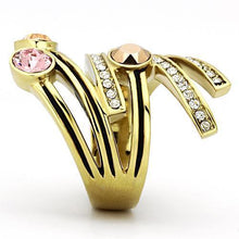 Load image into Gallery viewer, Gold Rings for Women Stainless Steel Anillo Color Oro Para Mujer Ninas Acero Inoxidable with Top Grade Crystal in Multi Color Persis - Jewelry Store by Erik Rayo
