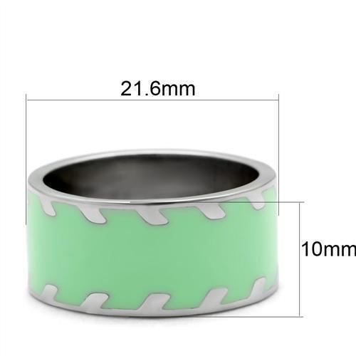 Womens Gold Rings High polished (no plating) 316L Stainless Steel Ring with No Stone TK222 - Jewelry Store by Erik Rayo
