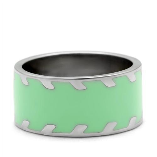 Womens Gold Rings High polished (no plating) 316L Stainless Steel Ring with No Stone TK222 - Jewelry Store by Erik Rayo