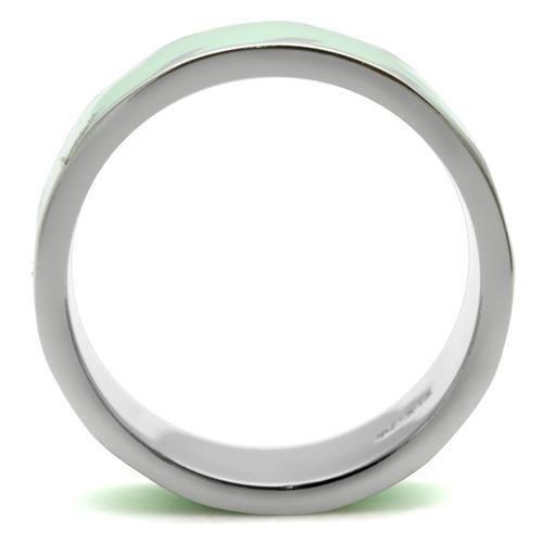 Womens Gold Rings High polished (no plating) 316L Stainless Steel Ring with No Stone TK222 - Jewelry Store by Erik Rayo