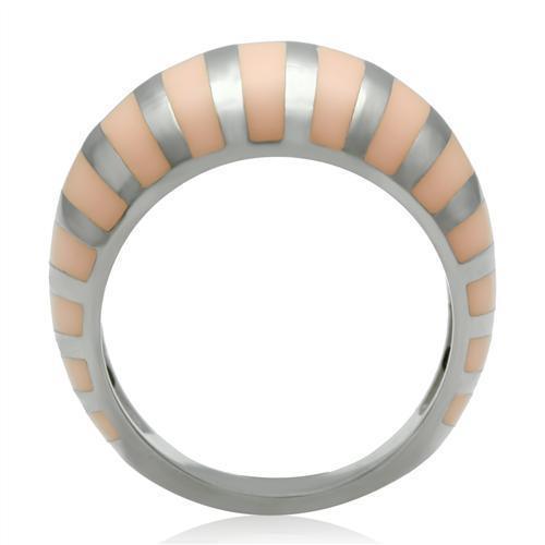 Womens Gold Rings High polished (no plating) 316L Stainless Steel Ring with No Stone TK223 - Jewelry Store by Erik Rayo