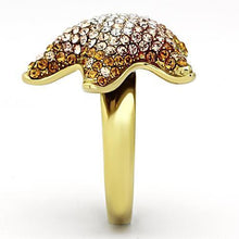Load image into Gallery viewer, Womens Gold Starfish Ring 316L Stainless Steel Anillo Color Oro Para Mujer Ninas Acero Inoxidable with Top Grade Crystal in Multi Color Orpah - Jewelry Store by Erik Rayo
