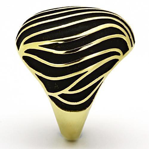 Womens Gold Zebra Ring 316L Stainless Steel Anillo Color Oro Para Mujer Ninas Acero Inoxidable Myra - Jewelry Store by Erik Rayo