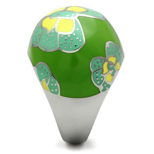 Womens Green Butterfly Ring Anillo Para Mujer 316L Stainless Steel Ring - Jewelry Store by Erik Rayo