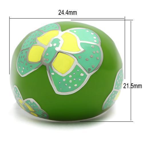 Womens Green Butterfly Ring Anillo Para Mujer Stainless Steel Ring - Jewelry Store by Erik Rayo