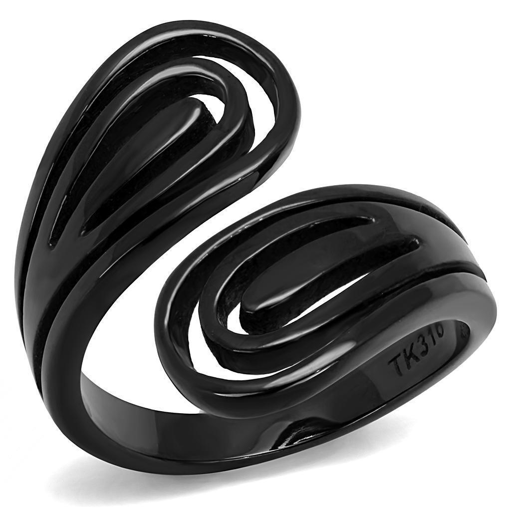 Womens Light Black Ring Anillo Para Mujer Girls 316L Stainless Steel Ring with No Stone Gali - Jewelry Store by Erik Rayo