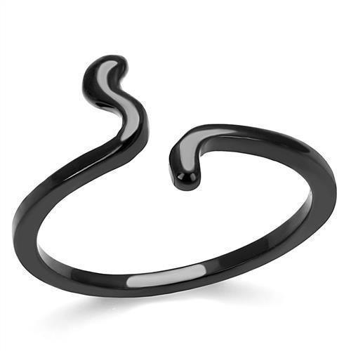 Womens Light Black Ring Anillo Para Mujer Girls 316L Stainless Steel Ring with No Stone Selena - Jewelry Store by Erik Rayo