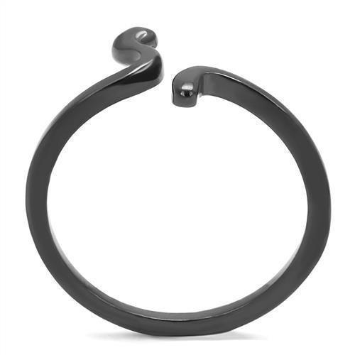 Womens Light Black Ring Anillo Para Mujer Girls 316L Stainless Steel Ring with No Stone Selena - Jewelry Store by Erik Rayo