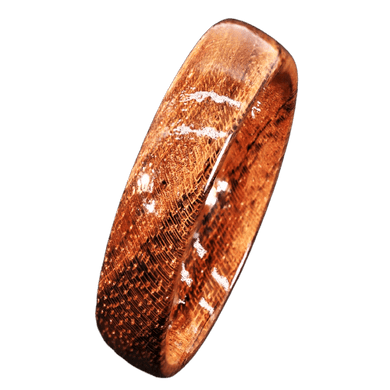 Women's Ring Anillo Para Mujer 6mm Hawaiian Koa Wood Domed Unisex Ring