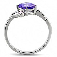 Load image into Gallery viewer, Womens Ring Anillo Para Mujer Unisex 316L Stainless Steel Ring with AAA Grade CZ in Tanzanite - Jewelry Store by Erik Rayo
