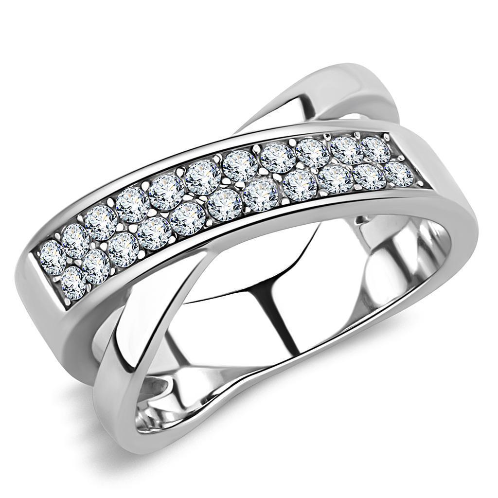Womens Ring Anillo Para Mujer 316L Stainless Steel Ring with Top Grade Crystal Ferrara - Jewelry Store by Erik Rayo