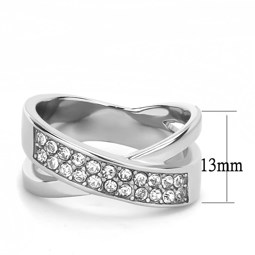 Womens Ring Anillo Para Mujer 316L Stainless Steel Ring with Top Grade Crystal Ferrara - Jewelry Store by Erik Rayo