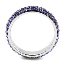 Load image into Gallery viewer, Womens Ring Anillo Para Mujer Unisex 316L Stainless Steel Ring with Top Grade Crystal in Tanzanite - Jewelry Store by Erik Rayo
