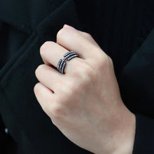 Load image into Gallery viewer, Womens Ring Anillo Para Mujer Unisex 316L Stainless Steel Ring with Top Grade Crystal Melfi - Jewelry Store by Erik Rayo
