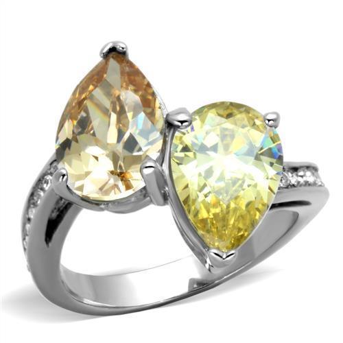 Womens Ring Anillo Para Mujer Stainless Steel Ring with AAA Grade CZ in Multi Color - Jewelry Store by Erik Rayo