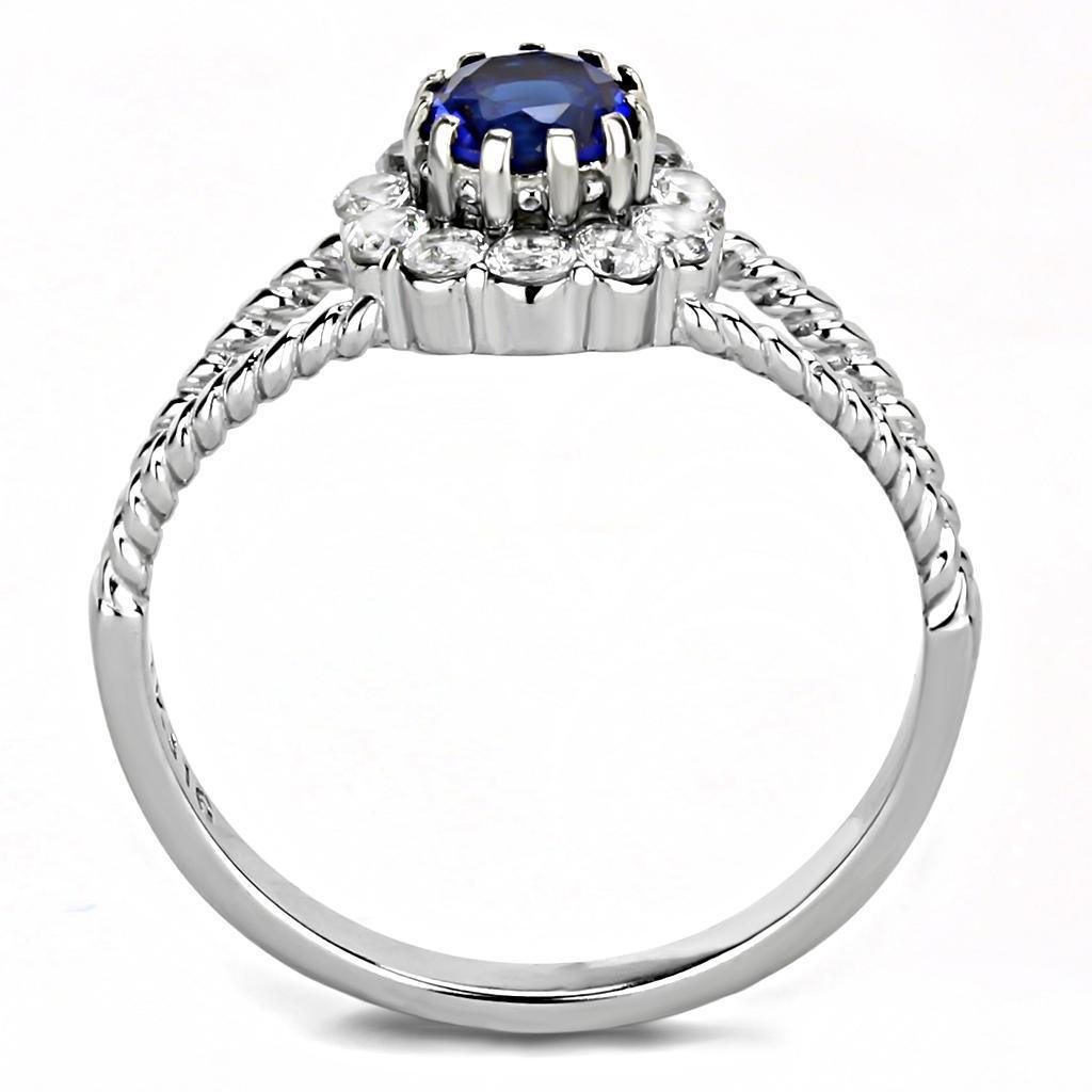 Rings for Women Anillo Para Mujer Stainless Steel Ring with Glass in Montana - Jewelry Store by Erik Rayo