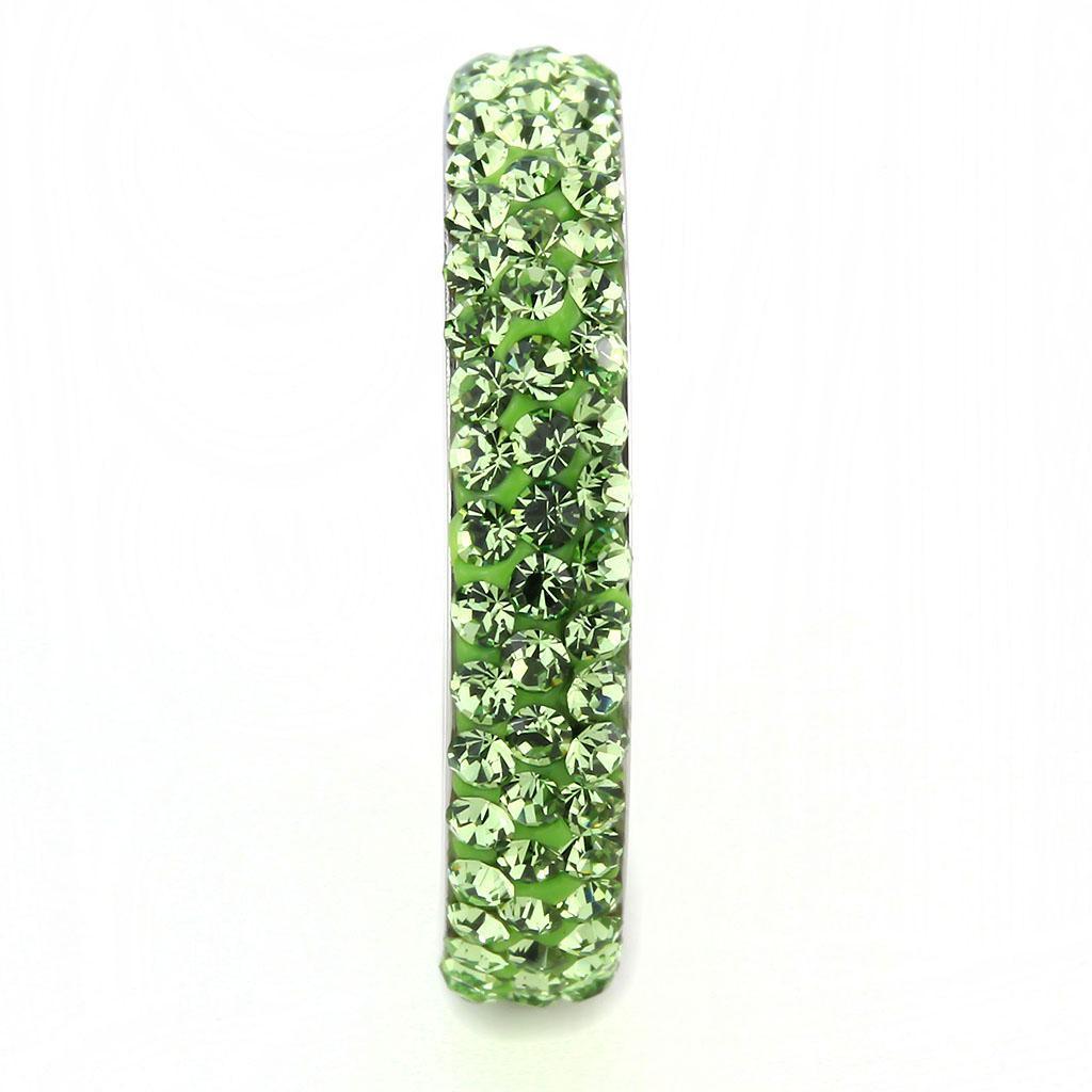 Rings for Women Anillo Para Mujer Stainless Steel Ring with Top Grade Crystal in Peridot - Jewelry Store by Erik Rayo