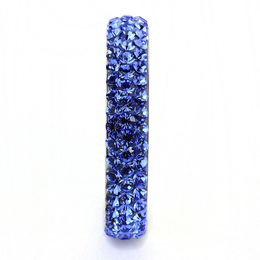 Rings for Women Anillo Para Mujer Stainless Steel Ring with Top Grade Crystal in Sapphire - Jewelry Store by Erik Rayo