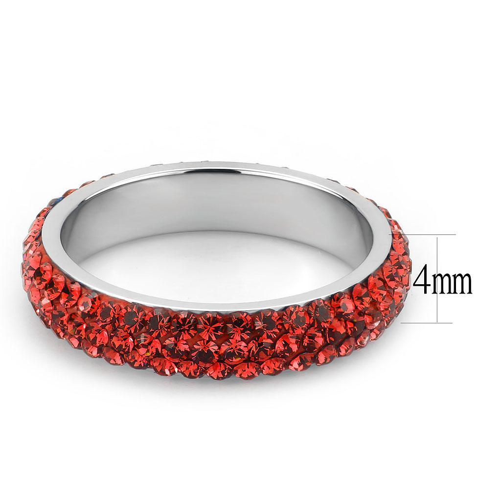 Rings for Women Anillo Para Mujer Stainless Steel Ring with Top Grade Crystal in Siam - Jewelry Store by Erik Rayo