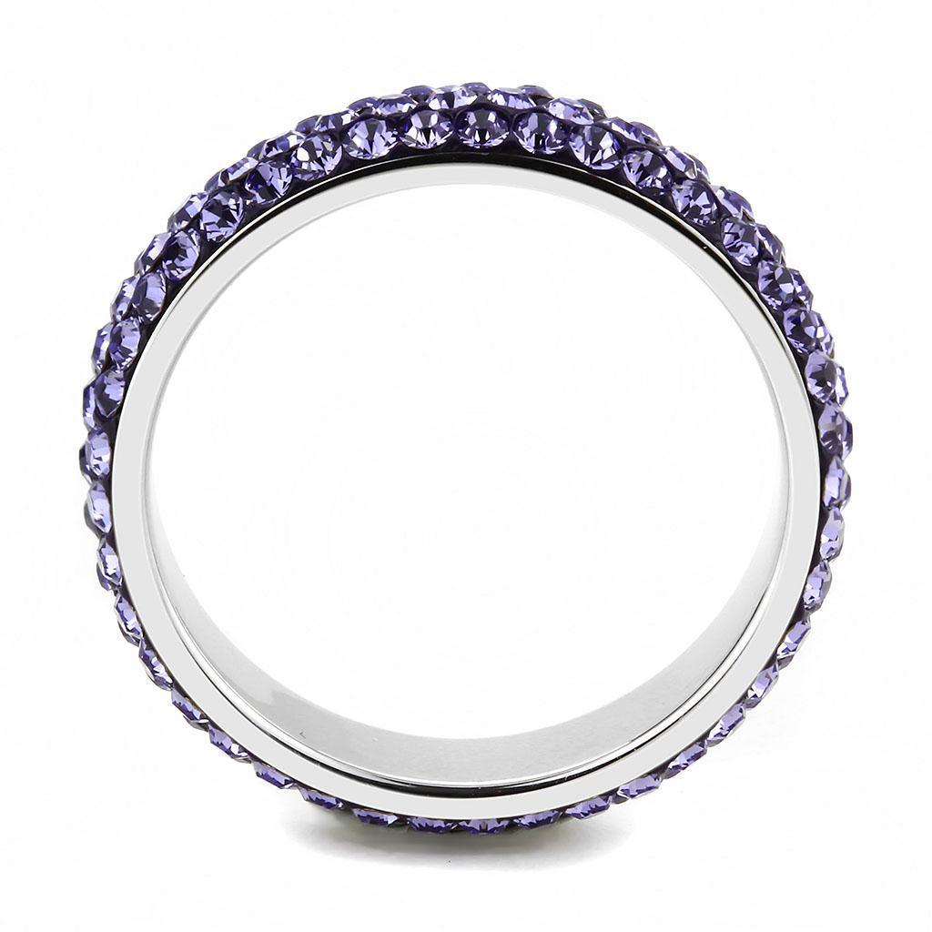 Rings for Women Anillo Para Mujer Stainless Steel Ring with Top Grade Crystal in Tanzanite - Jewelry Store by Erik Rayo