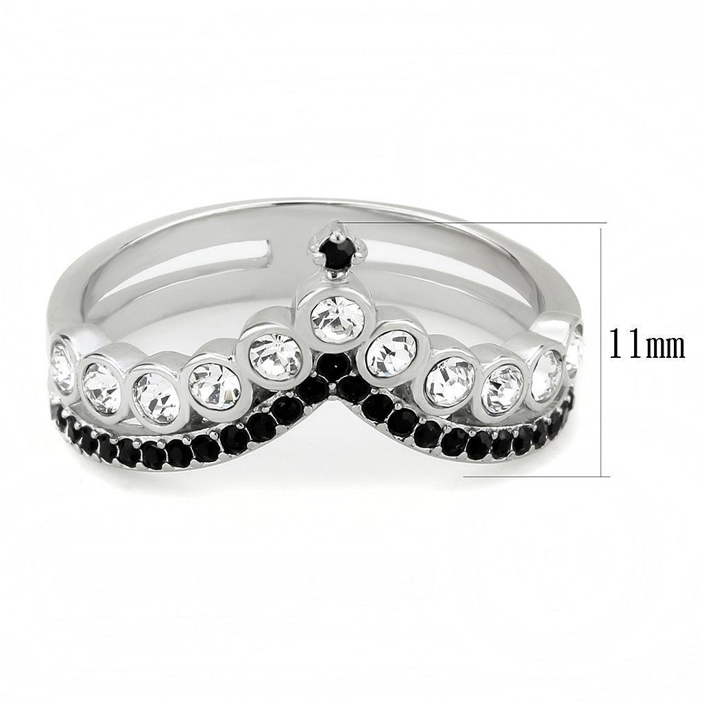 Rings for Women Anillo Para Mujer Stainless Steel Ring with Top Grade Crystal Potenza - Jewelry Store by Erik Rayo