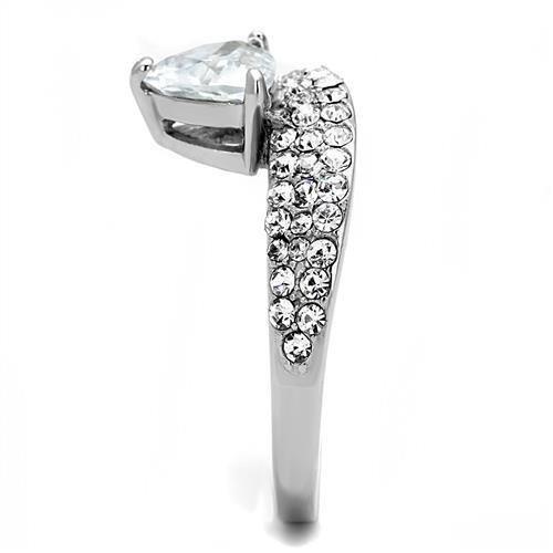 Wedding Rings for Women Engagement Cubic Zirconia Promise Ring Set for Her in Silver Tone Zibo - Jewelry Store by Erik Rayo