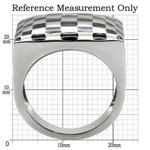 Womens Ring High polished (no plating) 316L Stainless Steel Ring with No Stone TK040 - Jewelry Store by Erik Rayo