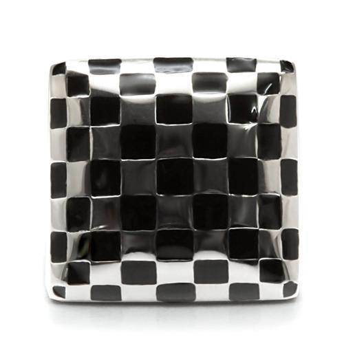 Womens Ring High polished (no plating) 316L Stainless Steel Ring with No Stone TK040 - Jewelry Store by Erik Rayo