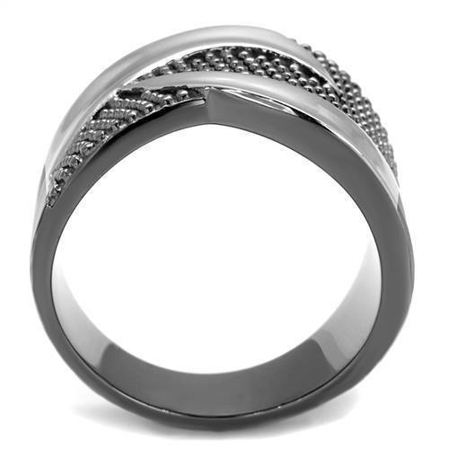 Rings for Women Light Black Silver Anillo Para Mujer Stainless Steel Ring with No Stone - Jewelry Store by Erik Rayo
