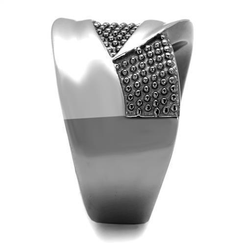 Rings for Women Light Black Silver Anillo Para Mujer Stainless Steel Ring with No Stone - Jewelry Store by Erik Rayo