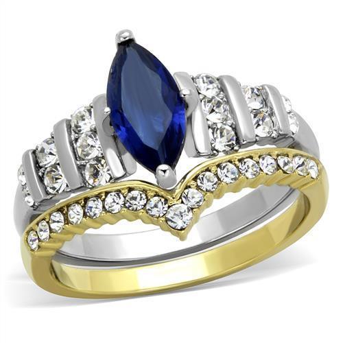 Rings for Women Marquise Stainless Steel Ring with Synthetic Synthetic Glass in Montana - Jewelry Store by Erik Rayo