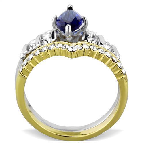 Rings for Women Marquise Stainless Steel Ring with Synthetic Synthetic Glass in Montana - Jewelry Store by Erik Rayo