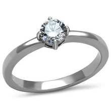 Load image into Gallery viewer, Womens Ring Stainless Steel Ring with AAA Grade CZ in Clear - Jewelry Store by Erik Rayo
