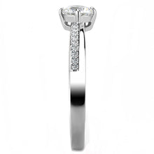 Load image into Gallery viewer, Womens Rings High polished (no plating) 316L Stainless Steel Ring with AAA Grade CZ in Clear DA025 - Jewelry Store by Erik Rayo
