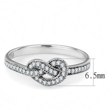 Load image into Gallery viewer, Womens Rings High polished (no plating) 316L Stainless Steel Ring with AAA Grade CZ in Clear DA053 - Jewelry Store by Erik Rayo
