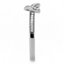 Load image into Gallery viewer, Womens Rings High polished (no plating) 316L Stainless Steel Ring with AAA Grade CZ in Clear DA053 - Jewelry Store by Erik Rayo
